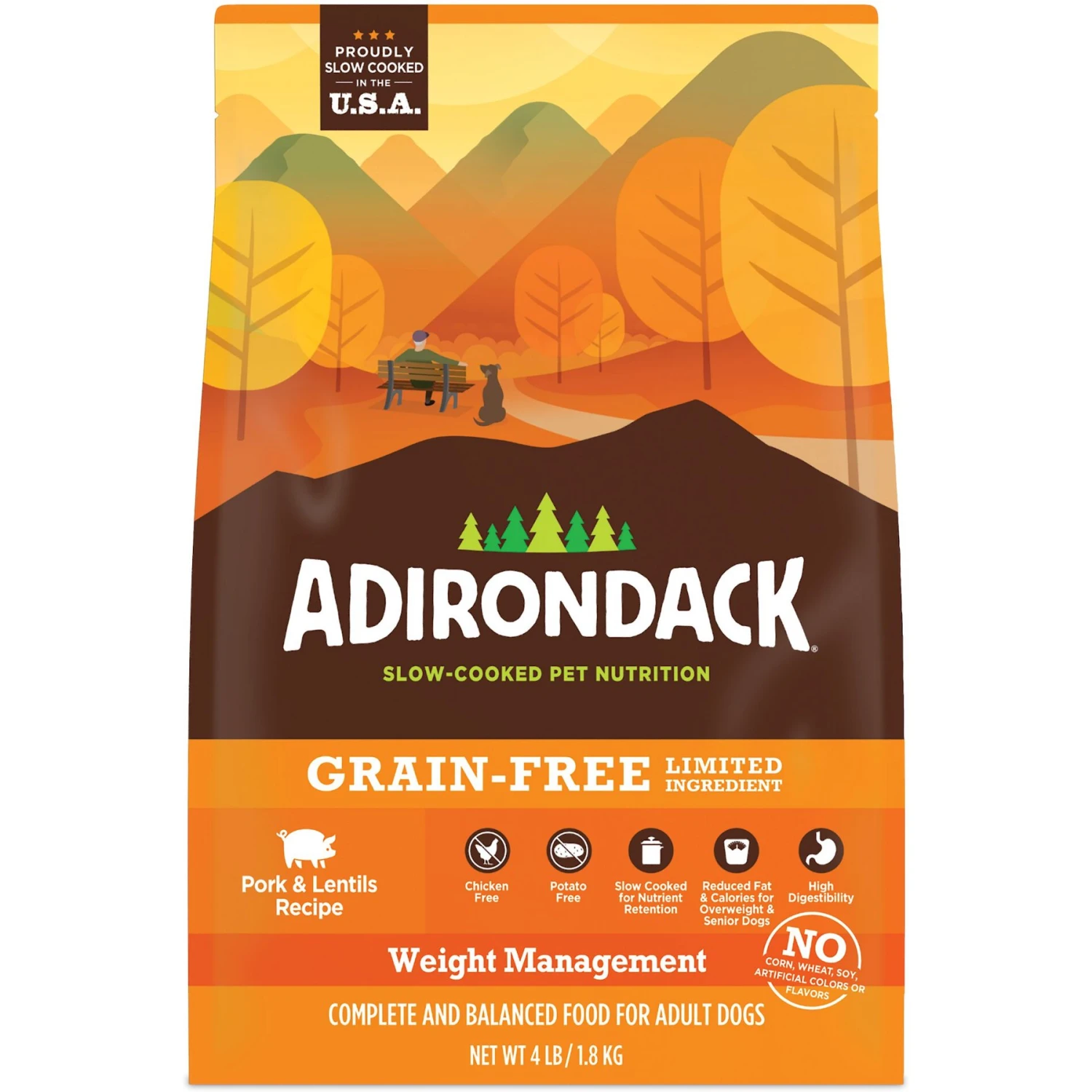 Adirondack Limited Ingredient Pork & Lentils Recipe Weight Management Grain-Free Dry Dog Food 4 Adirondack Limited Ingredient Pork & Lentils Recipe Weight Management Grain-Free Dry Dog Food - Image 2