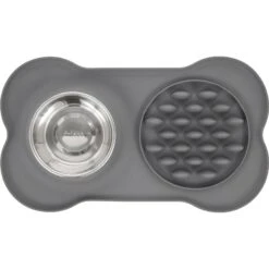 Frisco Silicone Slow Feeder Mat With Stainless Steel Bowl -Blue Buffalos Shop 215983 PT3. AC SS1800 V1591020073