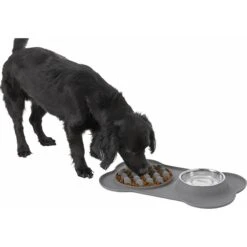 Frisco Silicone Slow Feeder Mat With Stainless Steel Bowl -Blue Buffalos Shop 215983 PT5. AC SS1800 V1605666752