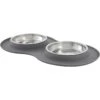 Frisco Double Stainless Steel Pet Bowl With Silicone Mat -Blue Buffalos Shop 215986 MAIN. AC SS1800 V1591020063