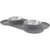 Frisco Silicone Stainless Steel Double Diner Dog & Cat Bowl 1 Frisco Silicone Stainless Steel Double Diner Dog & Cat Bowl -Blue Buffalos Shop 215990 MAIN. AC SS1800 V1591020093