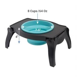 Frisco Elevated Collapsible Travel Bowl -Blue Buffalos Shop 216013 PT1. AC SS1800 V1600374689