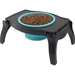 Frisco Elevated Collapsible Travel Bowl -Blue Buffalos Shop 216013 PT2. AC SS1800 V1591020373