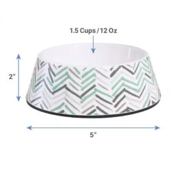 Frisco Chevron Brushed Melamine Bowl -Blue Buffalos Shop 216059 PT1. AC SS1800 V1600374248