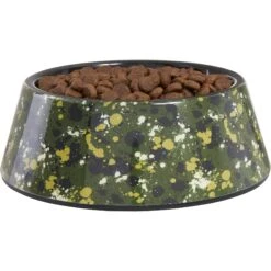 Frisco Camo Paint Splashed Melamine Bowl -Blue Buffalos Shop 216066 PT2. AC SS1800 V1591021011