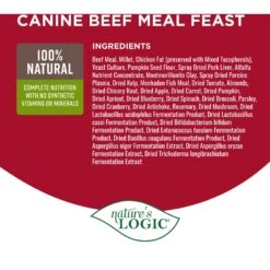 Nature's Logic Canine Beef Meal Feast All Life Stages Dry Dog Food -Blue Buffalos Shop 217988 PT3. AC SS1800 V1703016739