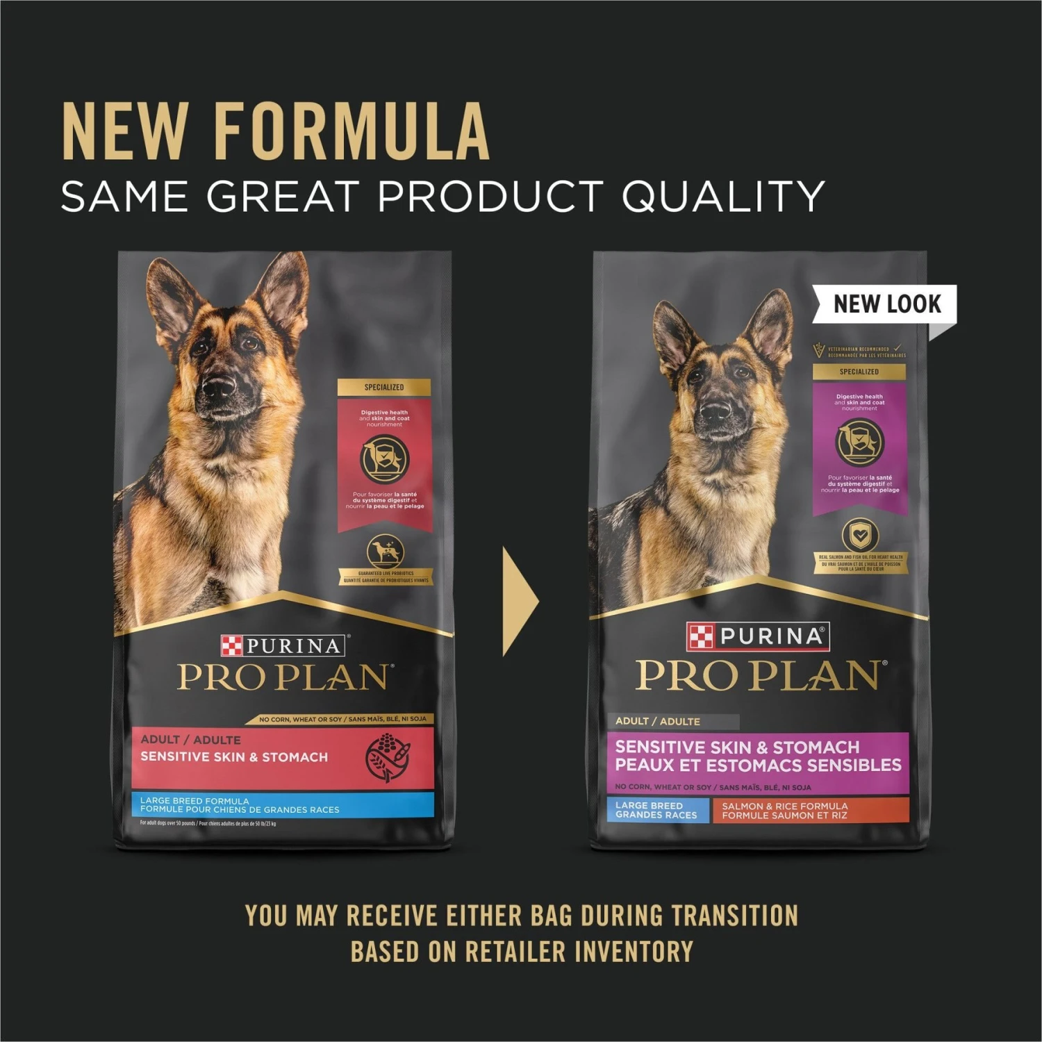 Purina Pro Plan Sensitive Skin & Stomach Salmon Adult Large Breed Formula Dry Dog Food 4 Purina Pro Plan Sensitive Skin & Stomach Salmon Adult Large Breed Formula Dry Dog Food - Image 2