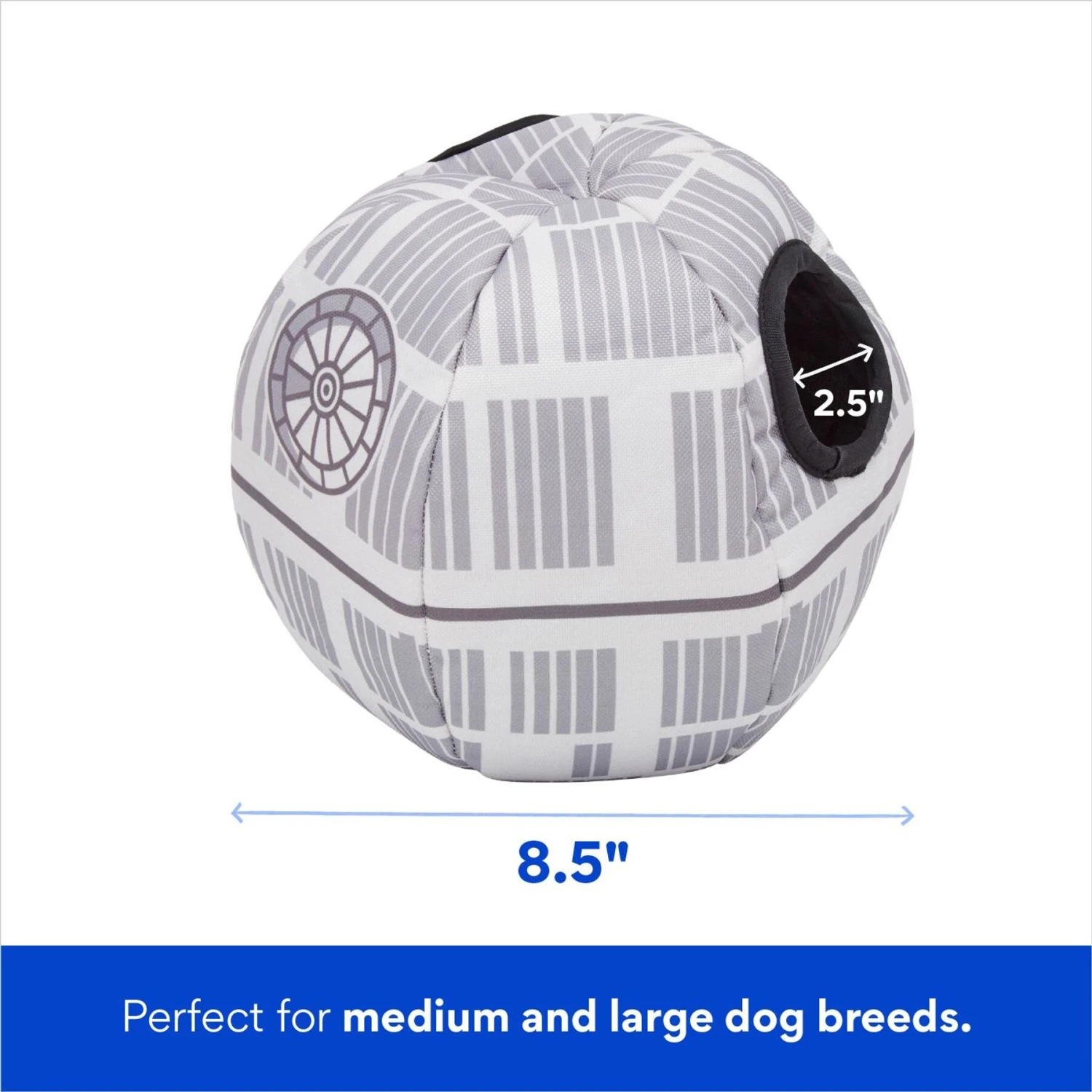 STAR WARS DEATH STAR Hide & Seek Puzzle Plush Squeaky Dog Toy 4 STAR WARS DEATH STAR Hide & Seek Puzzle Plush Squeaky Dog Toy - Image 2