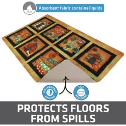 Drymate Bow Wow Squares Dog Bowl Place Mat -Blue Buffalos Shop 222052 PT3. AC SS1800 V1651205515