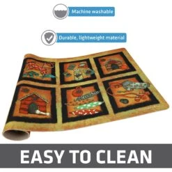 Drymate Bow Wow Squares Dog Bowl Place Mat -Blue Buffalos Shop 222052 PT4. AC SS1800 V1651164105
