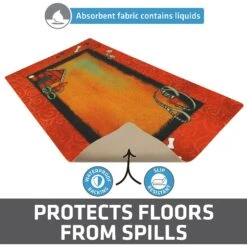 Drymate Red Border Red Dog House Dog Bowl Place Mat -Blue Buffalos Shop 222059 PT3. AC SS1800 V1651162889