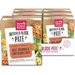 The Honest Kitchen Butcher Block Pate Beef, Cheddar & Farm Veggies Pate Wet Dog Food