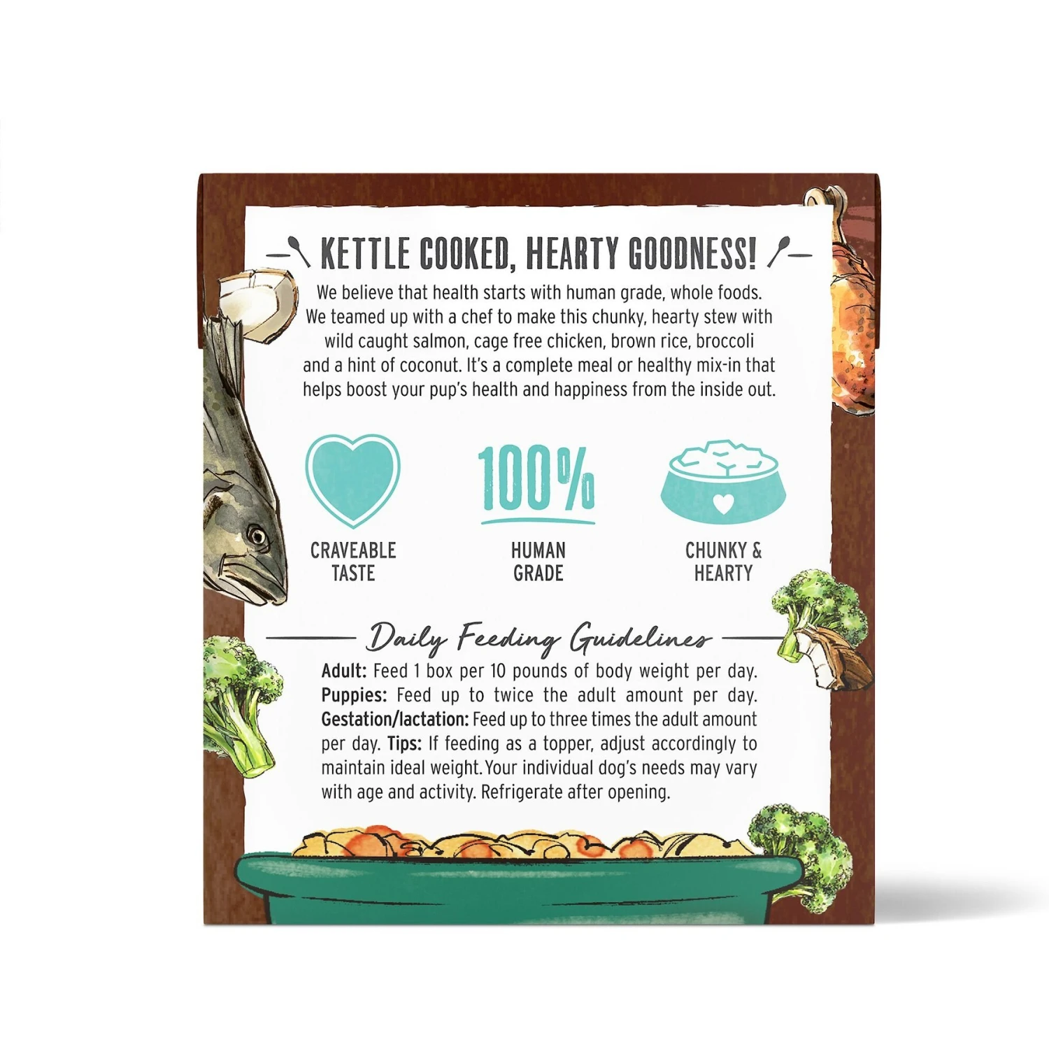 The Honest Kitchen One Pot Stew Simmered Salmon & Chicken Stew Wet Dog Food, 10.5-oz, Case Of 6 4 The Honest Kitchen One Pot Stew Simmered Salmon & Chicken Stew Wet Dog Food, 10.5-oz, Case Of 6 - Image 2