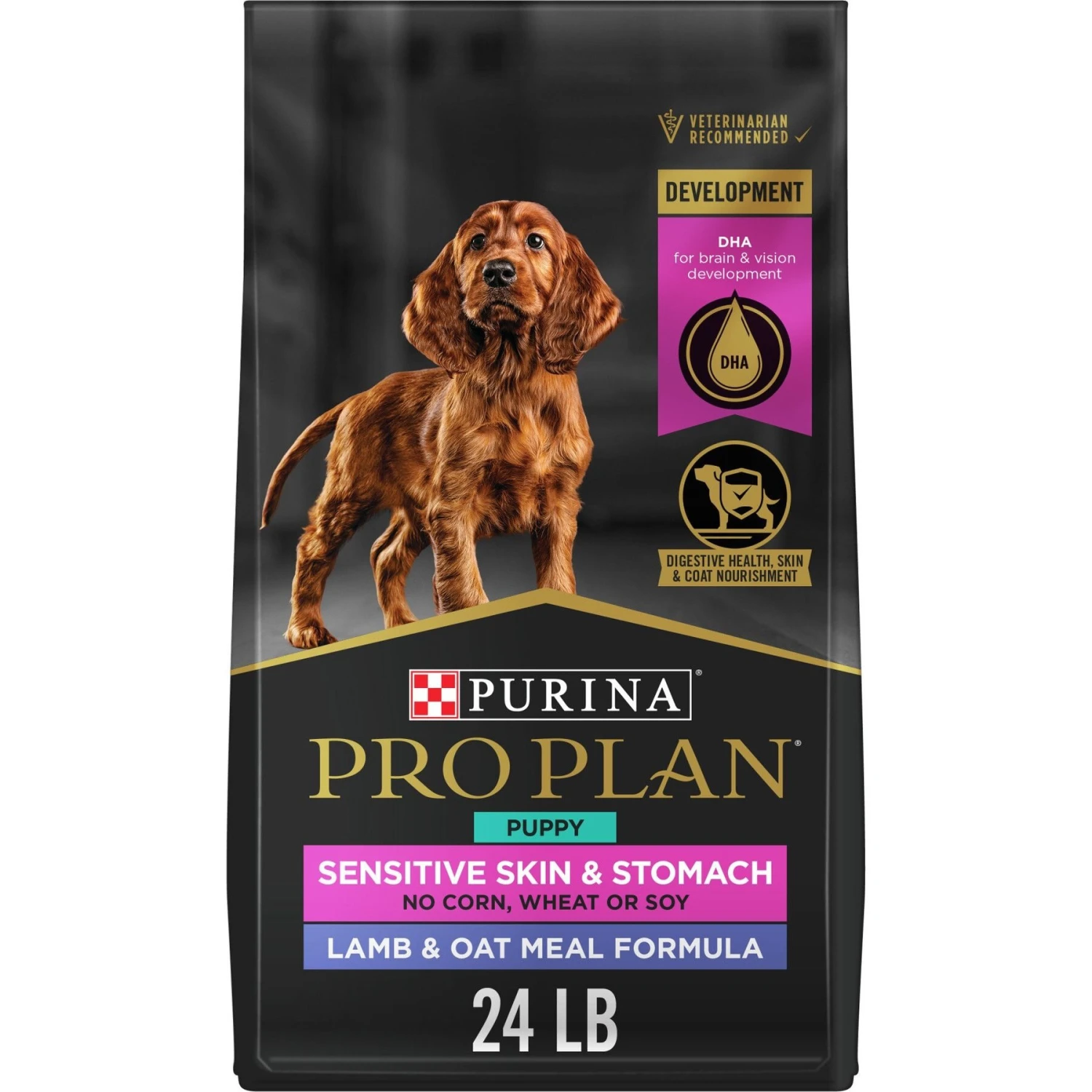 Purina Pro Plan Puppy Sensitive Skin & Stomach Lamb & Oatmeal Dry Dog Food 3 Purina Pro Plan Puppy Sensitive Skin & Stomach Lamb & Oatmeal Dry Dog Food