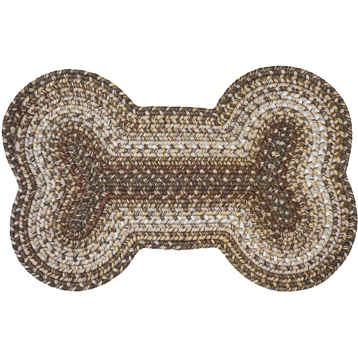 Homespice Bone Shaped Ultra Durable Braided Dog & Cat Placemat 3 Homespice Bone Shaped Ultra Durable Braided Dog & Cat Placemat