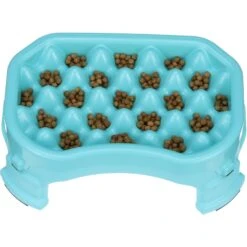Neater Pets Adjustable Non-Skid Plastic Slow Feeder Dog & Cat Bowl