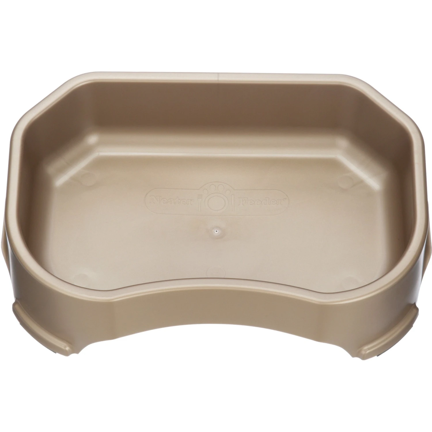 Neater Pets Big Bowl Non-Skid Polypropylene Pet Bowl, Champagne 5 Neater Pets Big Bowl Non-Skid Polypropylene Pet Bowl, Champagne - Image 3