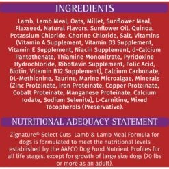 Zignature Select Cuts Lamb & Lamb Meal Formula Dry Dog Food 13 Zignature Select Cuts Lamb & Lamb Meal Formula Dry Dog Food -Blue Buffalos Shop 226665 pt5. AC SS1800 V1584465076