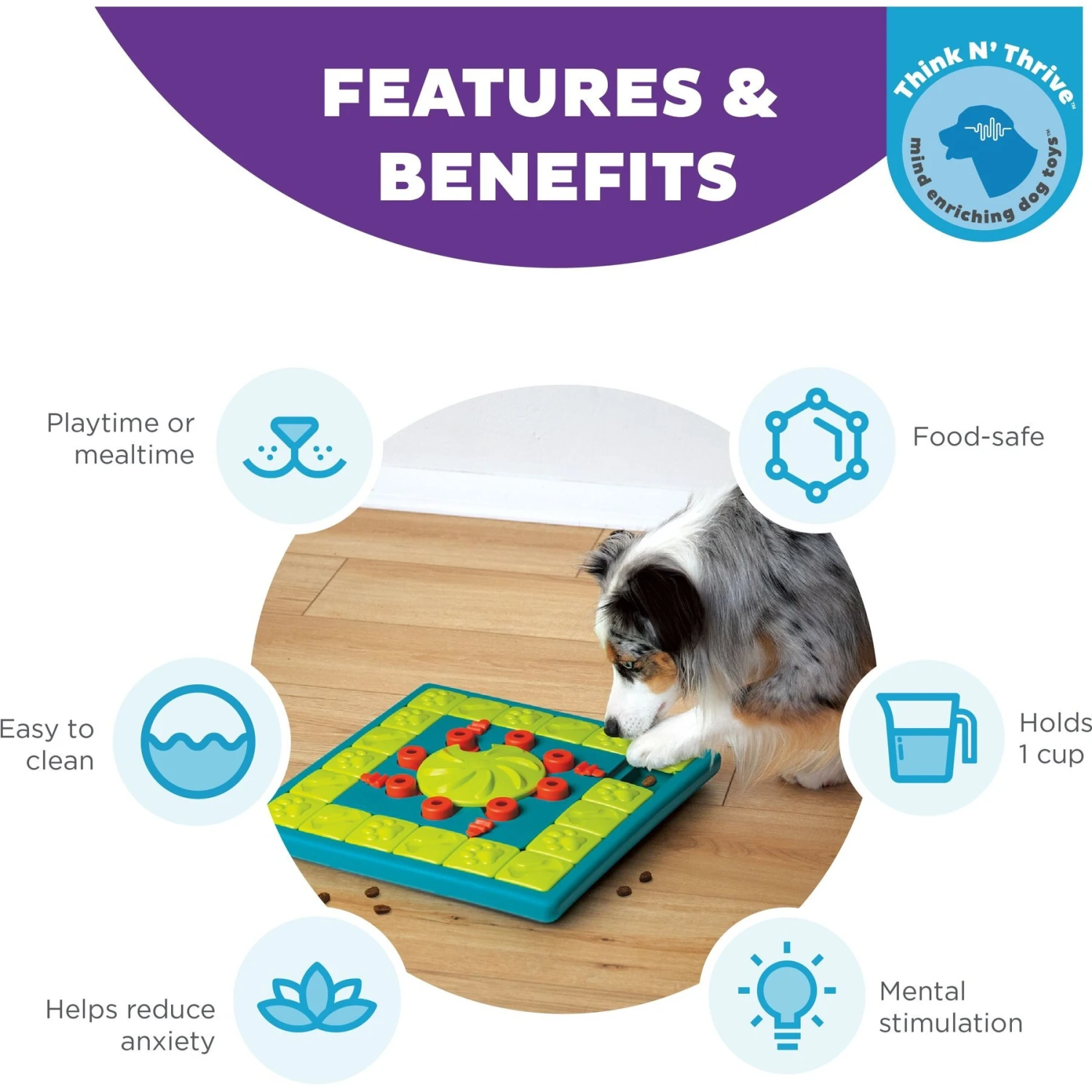 Nina Ottosson By Outward Hound Multipuzzle Dog Toy 4 Nina Ottosson By Outward Hound Multipuzzle Dog Toy - Image 2