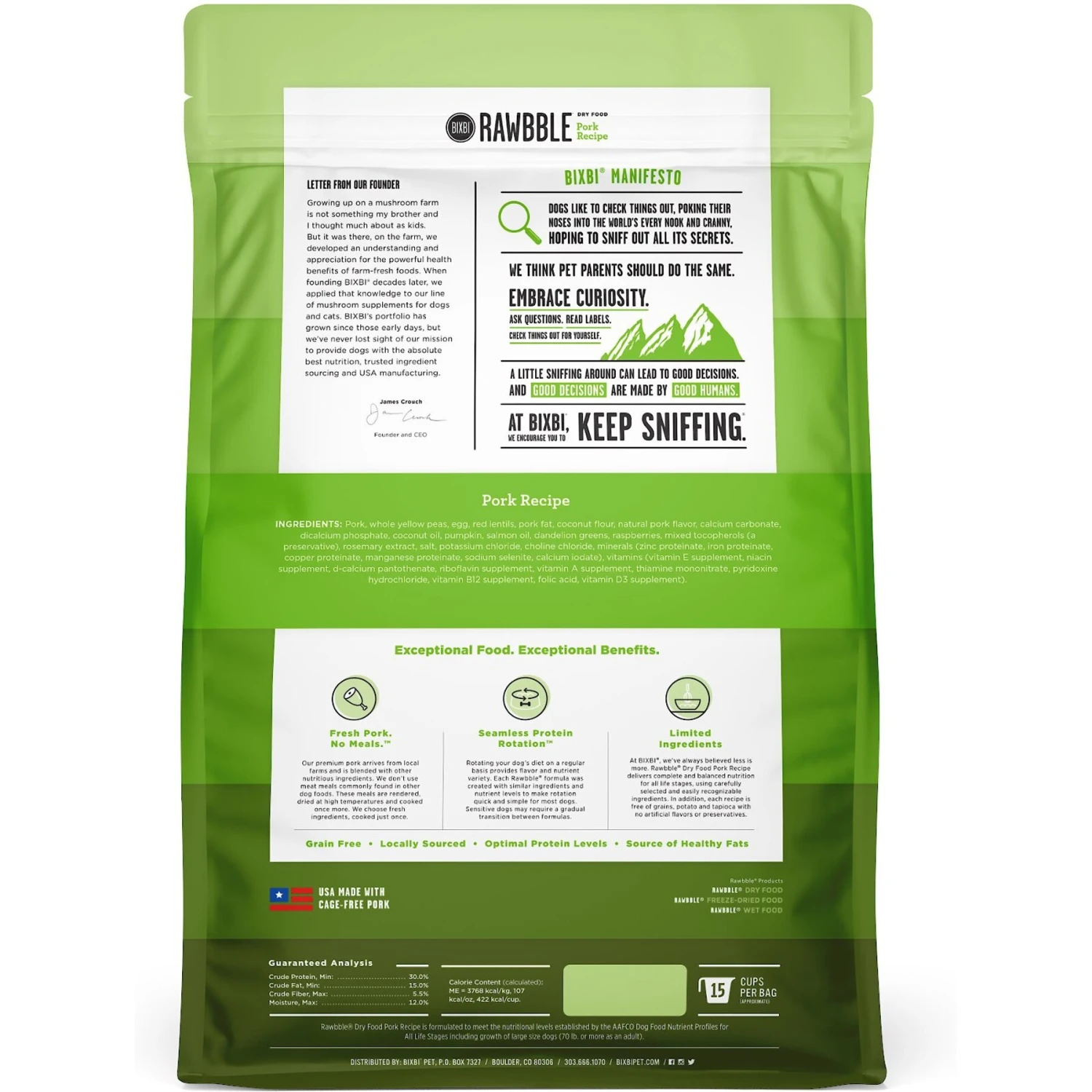 BIXBI RAWBBLE Fresh Pork Recipe Limited Ingredient Grain-Free Dry Dog Food 4 BIXBI RAWBBLE Fresh Pork Recipe Limited Ingredient Grain-Free Dry Dog Food - Image 2