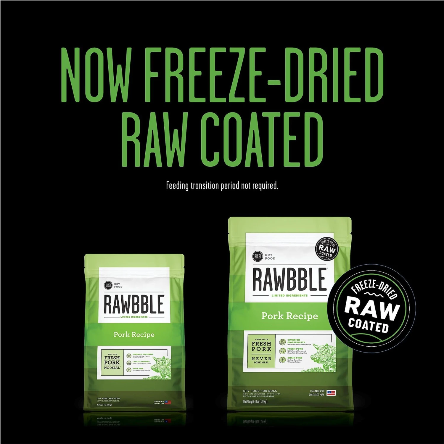 BIXBI RAWBBLE Fresh Pork Recipe Limited Ingredient Grain-Free Dry Dog Food 5 BIXBI RAWBBLE Fresh Pork Recipe Limited Ingredient Grain-Free Dry Dog Food - Image 3