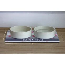 904 Custom Flock Of Flamingos Personalized Dog & Cat Placemat -Blue Buffalos Shop 230906 PT2. AC SS1800 V1636414349