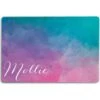 904 Custom Abstract Watercolor Personalized Dog & Cat Placemat