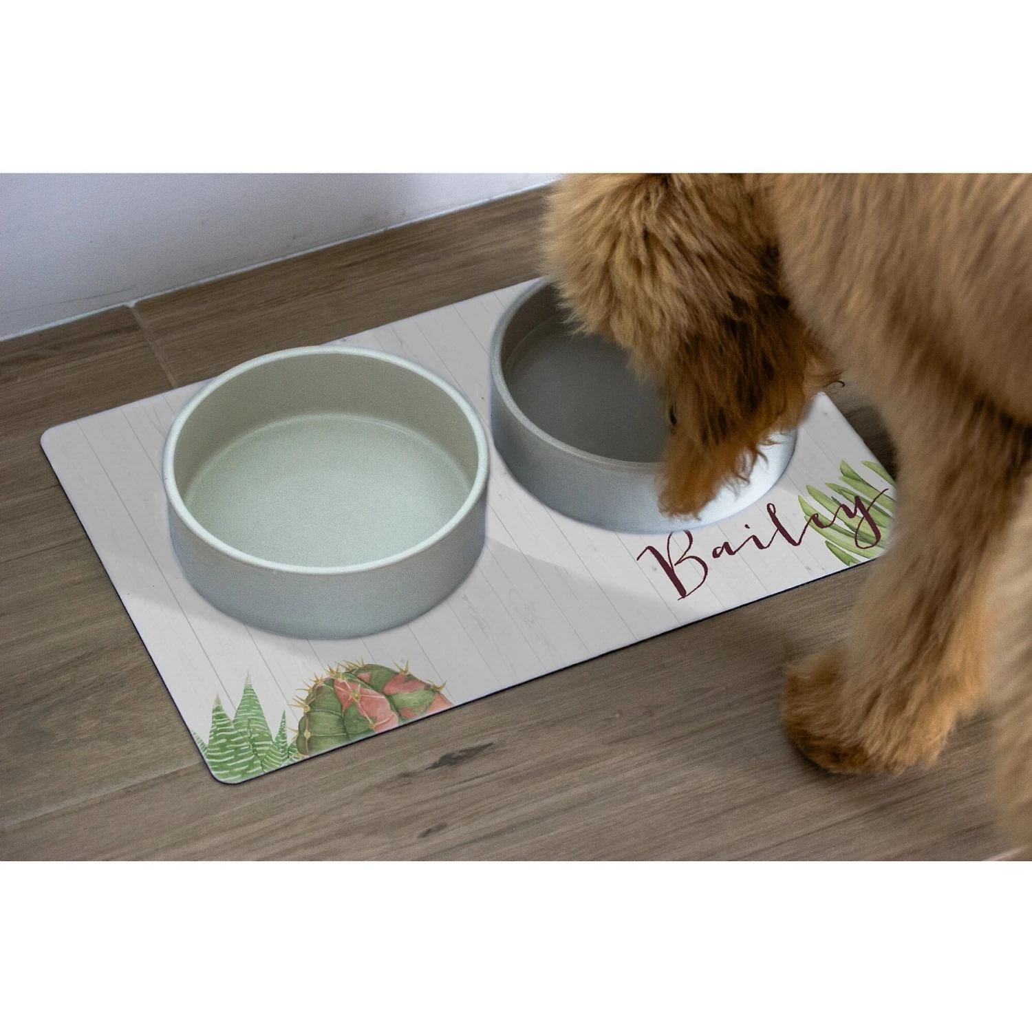 904 Custom Cactus Personalized Dog & Cat Placemat 4 904 Custom Cactus Personalized Dog & Cat Placemat - Image 2