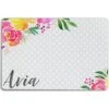 904 Custom Polka Dot Floral Personalized Dog & Cat Placemat -Blue Buffalos Shop 230926 MAIN. AC SS1800 V1588187788