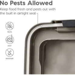 IRIS USA 3-Piece WeatherPro Airtight Stackable Dog, Cat & Bird Food Storage Container Combo With Scoop & Treat Box -Blue Buffalos Shop 231627 PT4. AC SS1800 V1586959419