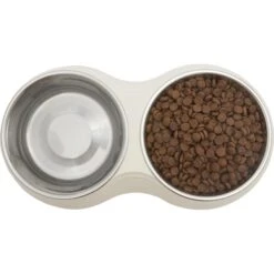 Frisco Stainless Steel Double Dog Bowls With Melamine Stand -Blue Buffalos Shop 232092 PT3. AC SS1800 V1605142922