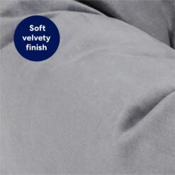 Frisco Velvet Round Bolster Dog Bed W/Removable Cover -Blue Buffalos Shop 232178 PT4. AC SS1800 V1671203005