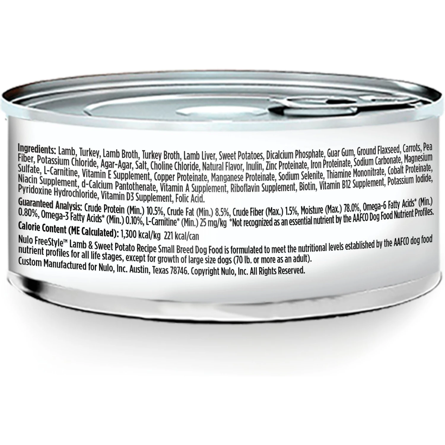 Nulo Freestyle Lamb & Sweet Potato Recipe Grain-Free Small Breed & Puppy Canned Dog Food 4 Nulo Freestyle Lamb & Sweet Potato Recipe Grain-Free Small Breed & Puppy Canned Dog Food - Image 2