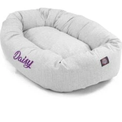 Majestic Pet Palette Heathered Personalized Bagel Cat & Dog Bed -Blue Buffalos Shop 234625 PT1. AC SS1800 V1589808719