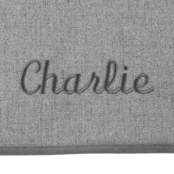 Frisco Faux Linen Personalized Dog & Cat Blanket -Blue Buffalos Shop 234954 PT6. AC SS1800 V1597844460
