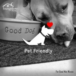 Bungalow Flooring Waterhog Drool Hog Dog Bone Personalized Dog Placemat -Blue Buffalos Shop 234966 PT2. AC SS1800 V1591037849