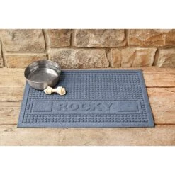 Bungalow Flooring Waterhog Squares Personalized Dog & Cat Placemat -Blue Buffalos Shop 234998 PT1. AC SS1800 V1591038472