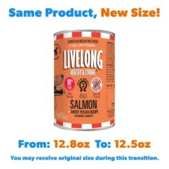 Livelong Healthy & Strong Salmon & Sweet Potato Recipe Wet Dog Food, 12.8-oz Can, Case Of 12 9 Livelong Healthy & Strong Salmon & Sweet Potato Recipe Wet Dog Food, 12.8-oz Can, Case Of 12 -Blue Buffalos Shop 235066 PT1. AC SS1800 V1589915486