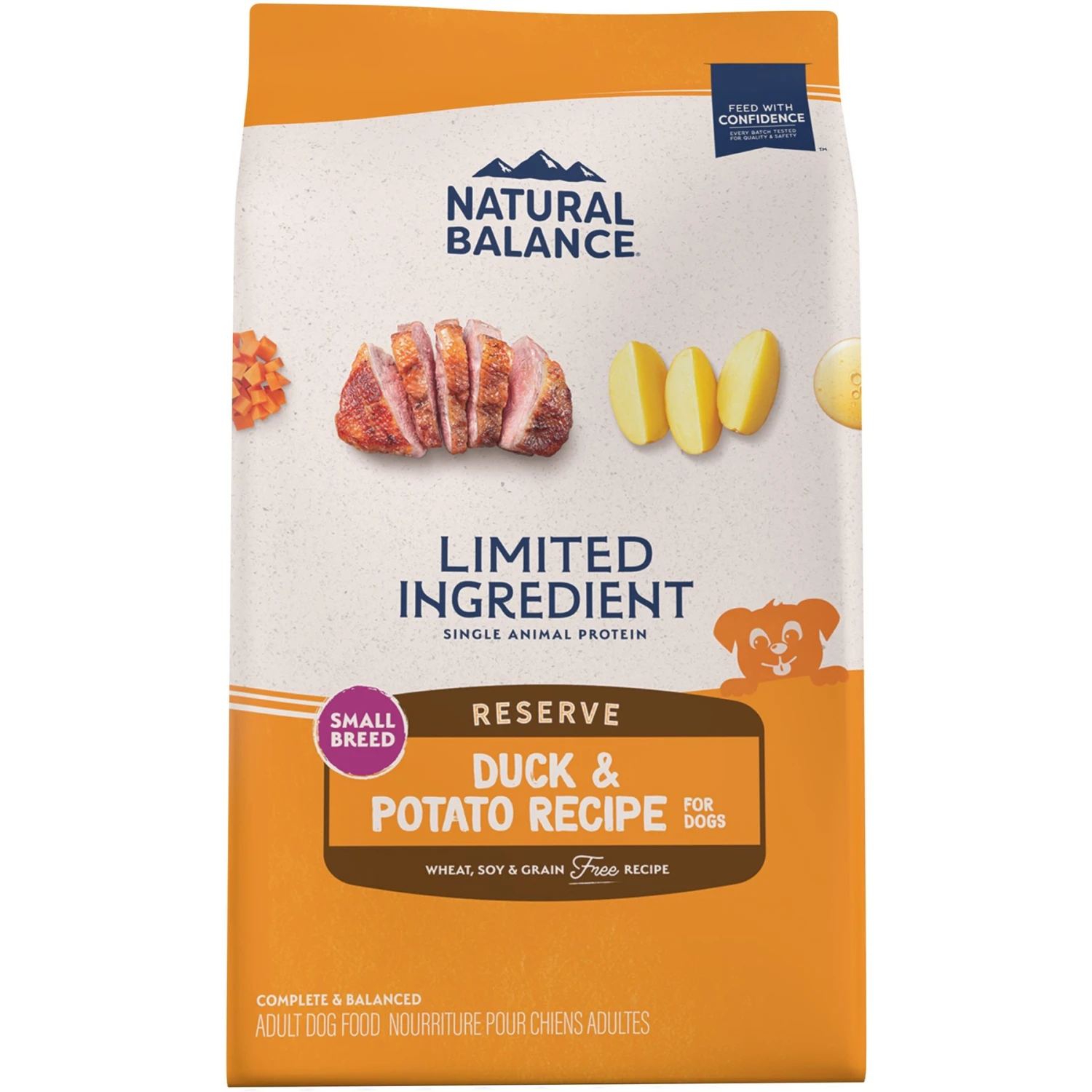 Natural Balance Limited Ingredient Reserve Grain-Free Duck & Potato Small Breed Bites Recipe Dry Dog Food 3 Natural Balance Limited Ingredient Reserve Grain-Free Duck & Potato Small Breed Bites Recipe Dry Dog Food