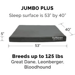 FurHaven Deluxe Oxford Memory Foam Indoor/Outdoor Dog & Cat Bed With Removable Cover -Blue Buffalos Shop 238798 PT4. AC SS1800 V1667228454