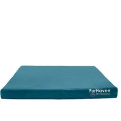 FurHaven Deluxe Oxford Cooling Gel Indoor/Outdoor Dog & Cat Bed With Removable Cover -Blue Buffalos Shop 238827 PT2. AC SS1800 V1627611998