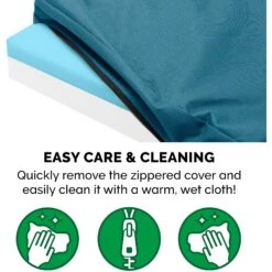 FurHaven Deluxe Oxford Cooling Gel Indoor/Outdoor Dog & Cat Bed With Removable Cover -Blue Buffalos Shop 238827 PT7. AC SS1800 V1627619192