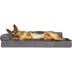 FurHaven Plush Deluxe Chaise Orthopedic Cat & Dog Bed With Removable Cover -Blue Buffalos Shop 242784 PT3. AC SS1800 V1703799948