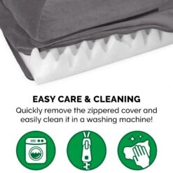 FurHaven Plush Deluxe Chaise Orthopedic Cat & Dog Bed With Removable Cover -Blue Buffalos Shop 242784 PT8. AC SS1800 V1703799944