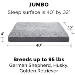 FurHaven Faux Fur & Suede Deluxe Orthopedic Dog & Cat Mattress 15 FurHaven Faux Fur & Suede Deluxe Orthopedic Dog & Cat Mattress -Blue Buffalos Shop 244344 PT4. AC SS1800 V1669412356