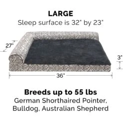 FurHaven Southwest Kilim Orthopedic Deluxe Chaise Dog & Cat Bed 15 FurHaven Southwest Kilim Orthopedic Deluxe Chaise Dog & Cat Bed -Blue Buffalos Shop 244369 PT4. AC SS1800 V1687353458