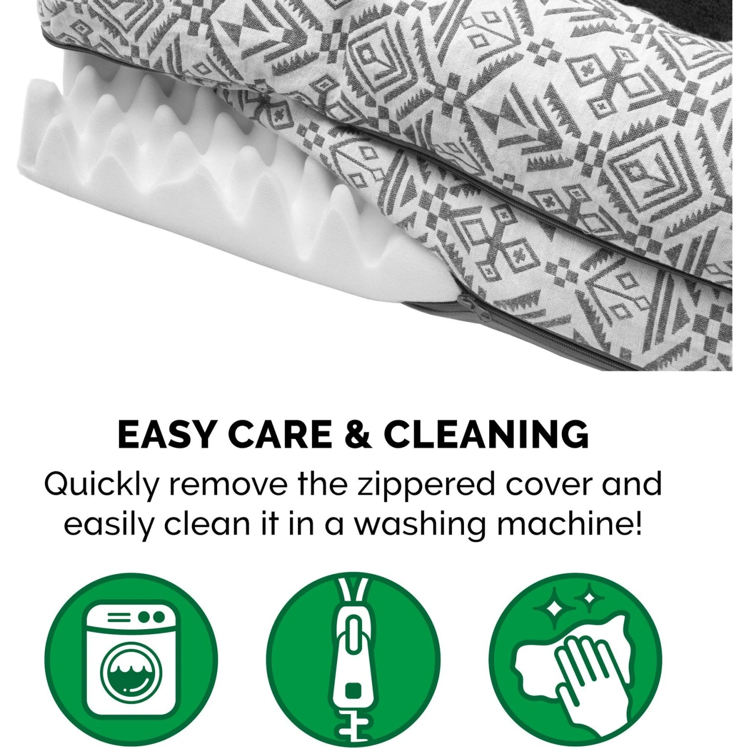 FurHaven Southwest Kilim Orthopedic Deluxe Chaise Dog & Cat Bed 10 FurHaven Southwest Kilim Orthopedic Deluxe Chaise Dog & Cat Bed - Image 8