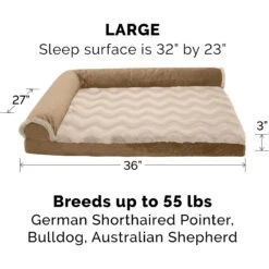 FurHaven Wave Fur & Velvet Orthopedic Deluxe Chaise Dog & Cat Bed 15 FurHaven Wave Fur & Velvet Orthopedic Deluxe Chaise Dog & Cat Bed -Blue Buffalos Shop 244378 PT4. AC SS1800 V1667227088