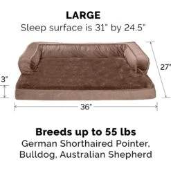 FurHaven Plush & Velvet Orthopedic Comfy Couch Dog & Cat Bed -Blue Buffalos Shop 244395 PT2. AC SS1800 V1669921807