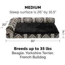 FurHaven Southwest Kilim Memory Foam Deluxe Chaise Dog & Cat Bed 15 FurHaven Southwest Kilim Memory Foam Deluxe Chaise Dog & Cat Bed -Blue Buffalos Shop 244401 PT4. AC SS1800 V1667227141